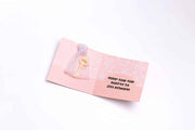 Greeting card with a key-shaped soap – Happy New Year
