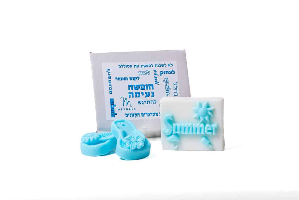 Summer Soap & Flip-Flop Gift Set - Sky Blue