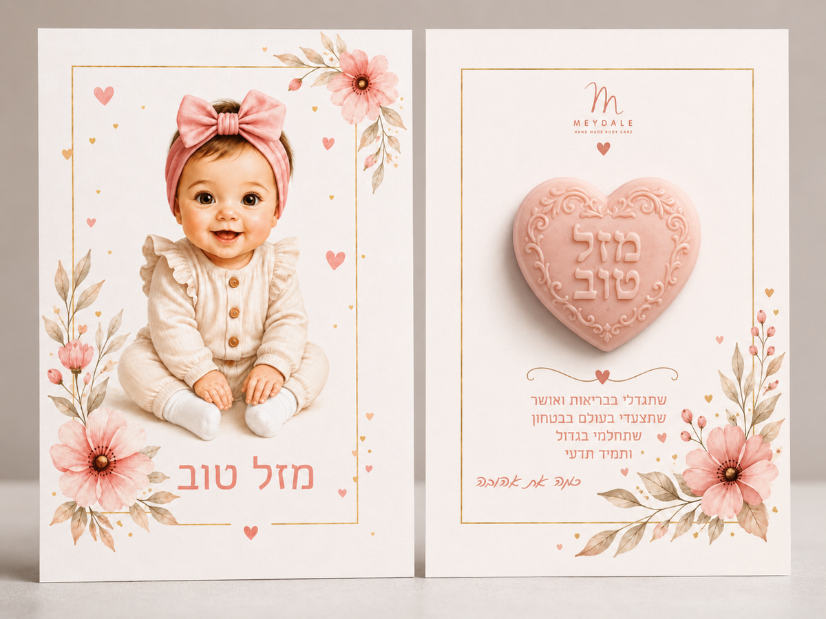 Greeting card for the mother of the newborn daughter