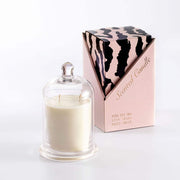 Candle in a glass jar with a cloche lid - Zebra model