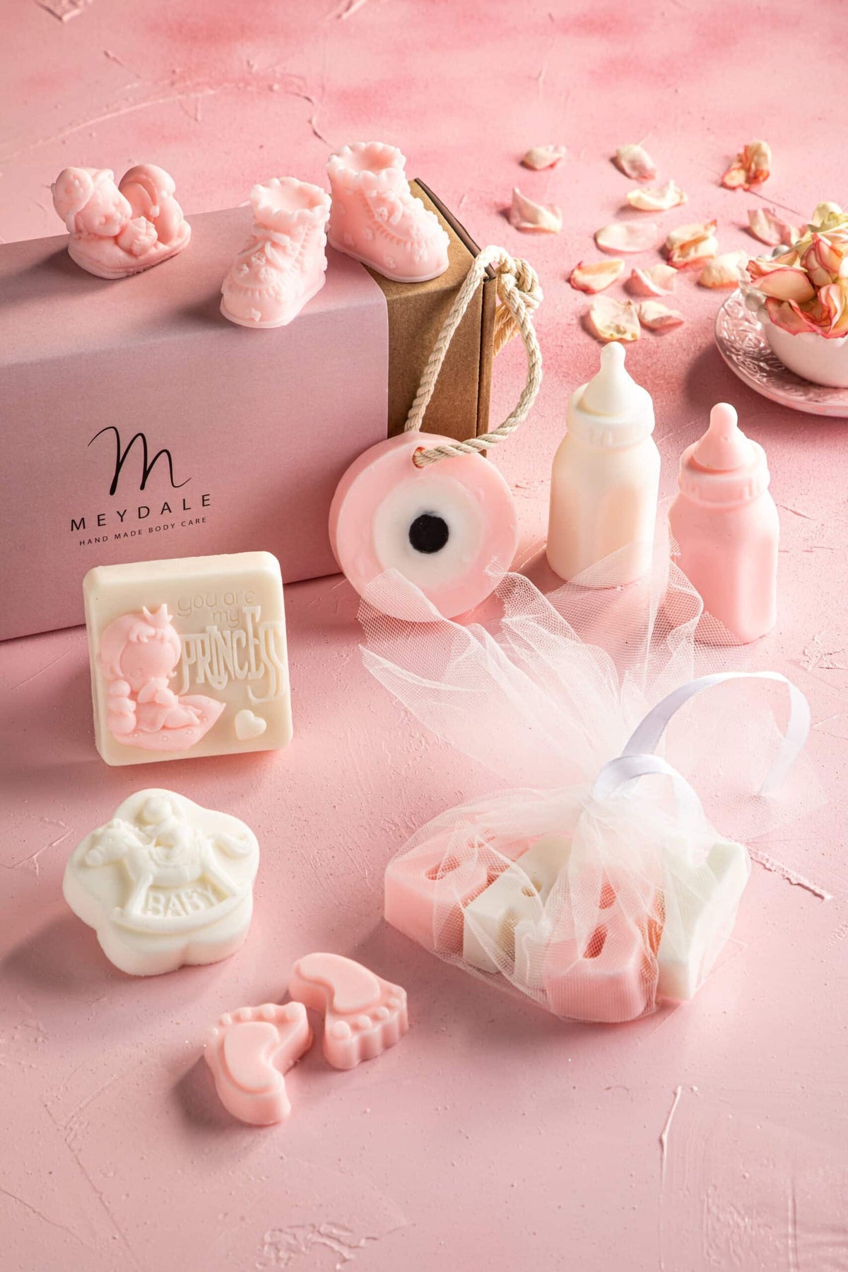 Soap set for a baby girl