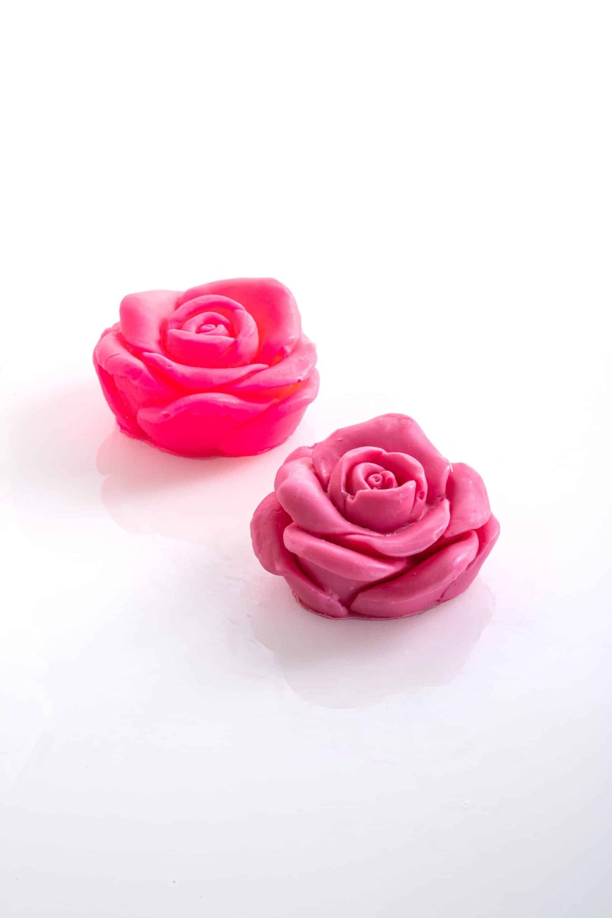 Flat rose soap