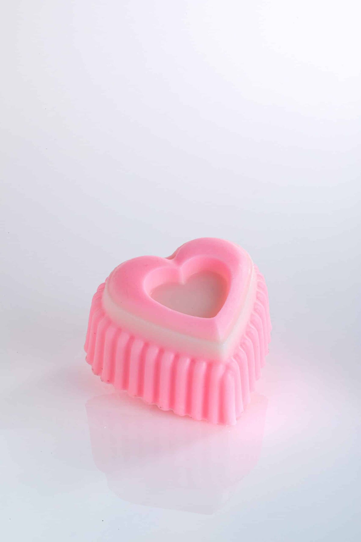 Heart-shaped cupcake soap