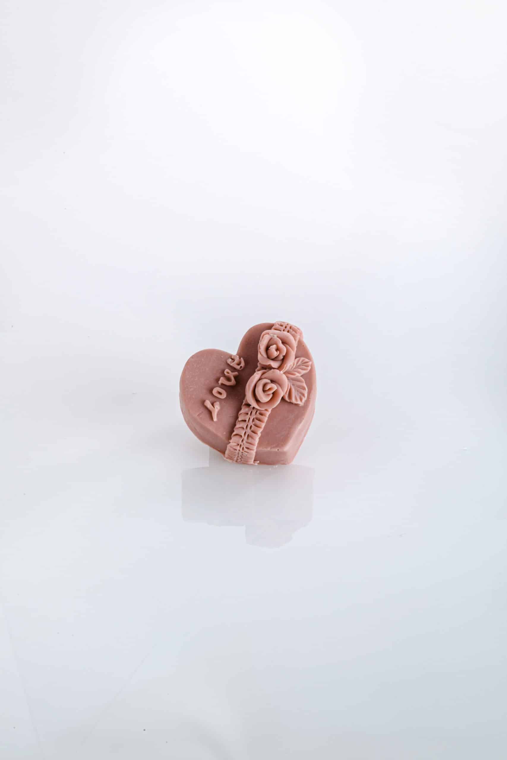 Small heart with LOVE ribbon – MeydaleSoaps