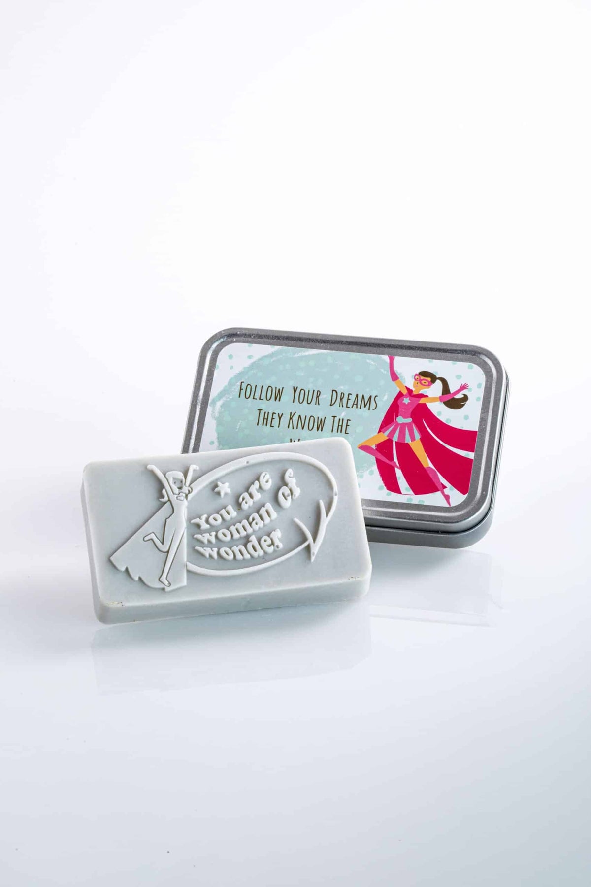 "FOLLOW YOUR DREAMS" soap