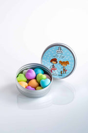 Metal Round Box with Heart-Shaped Soaps - From the Bottom of My Heart