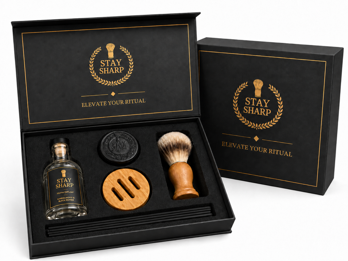 STAY SHARP Premium Grooming Kit for Men – Elevate Your Ritual