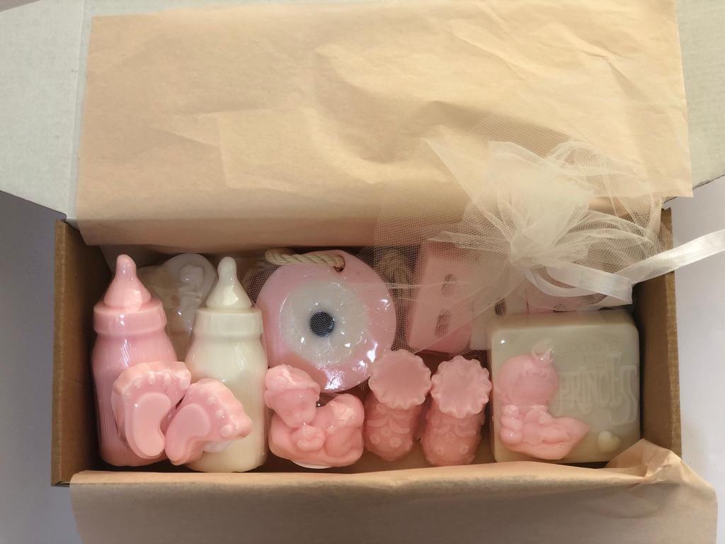 Soap set for a baby girl