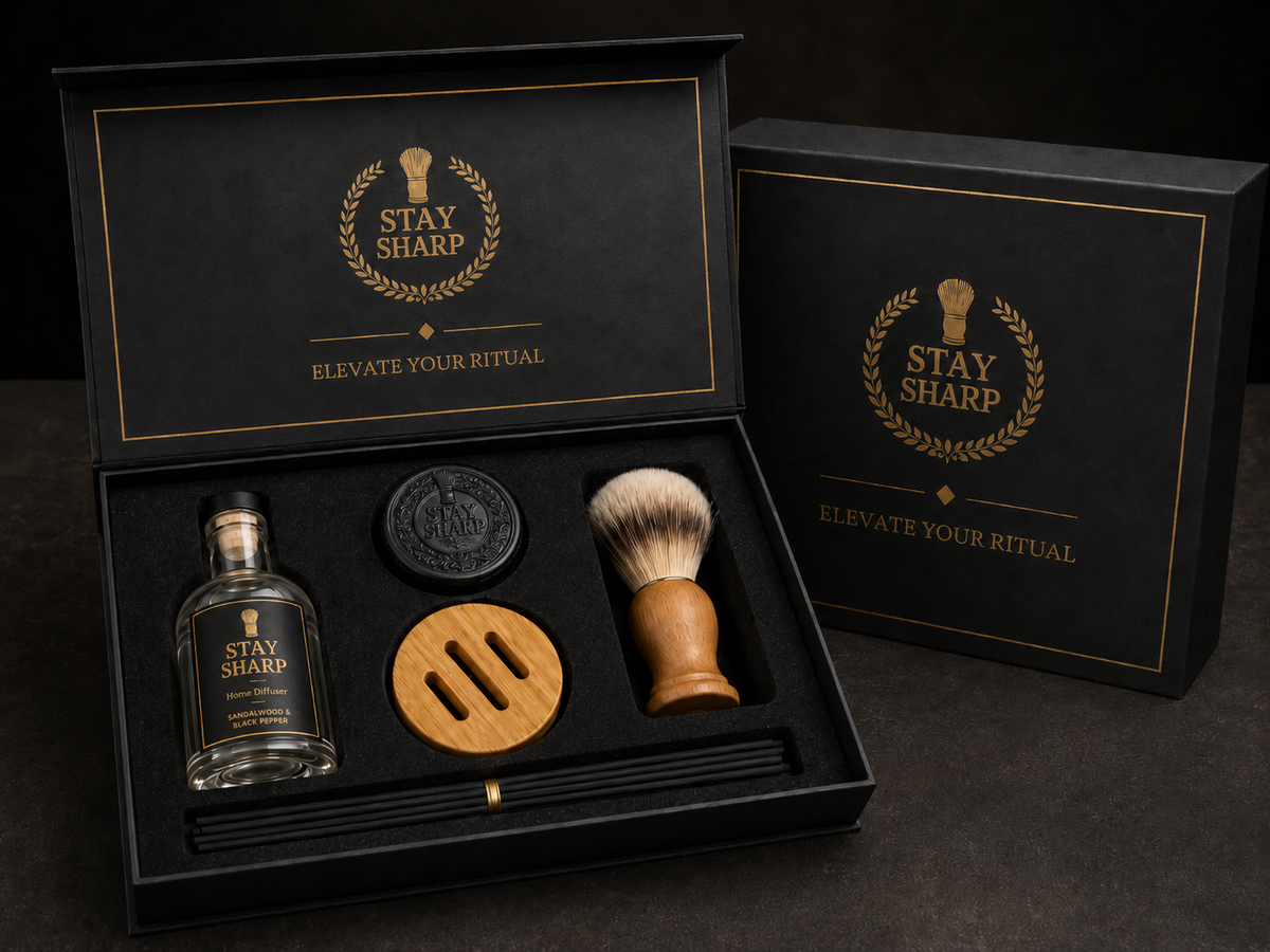 STAY SHARP Premium Grooming Kit for Men – Elevate Your Ritual