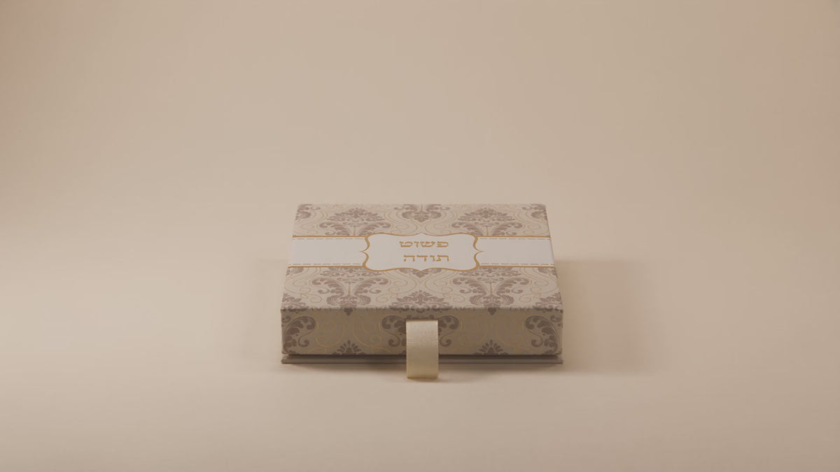 Load video: A "Simply Thank You" gift box opens to reveal a heart soap with a golden shimmer.