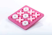 Tic-tac-toe in pink and white