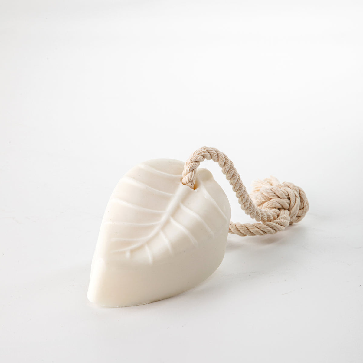 Leaf-shaped jasmine scented soap