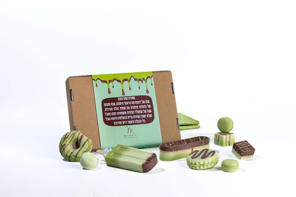 Pistachio Green Sweets Box for Rosh Hashanah